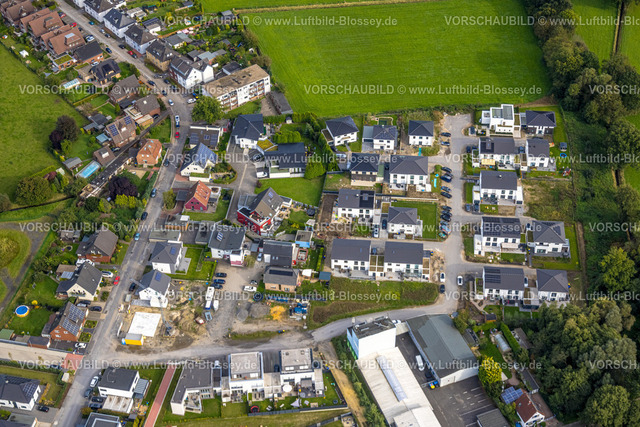 Dorsten230906232 | Luftbild, Baustelle und Neubau-Wohnsiedlung Schwickingsfeld und Auf dem Beerenkamp, Feldmark, Dorsten, Ruhrgebiet, Nordrhein-Westfalen, Deutschland