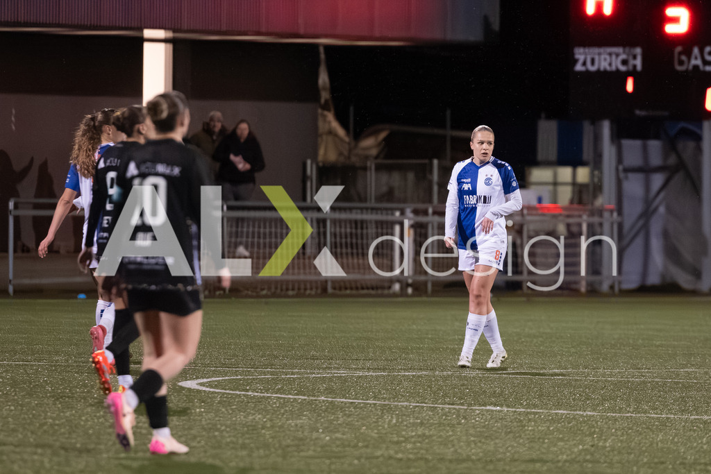 Fußball I Frauen I Saison 2025-2026 I AXA Women's Super League | Women I 14. Spieltag I Grasshoppers Club Zürich - FC Luzern I 14.02.2026 | 8 Ella Ljuština (HR) (GC Zürich) – Mittelfeld - Realisiert mit Pictrs.com