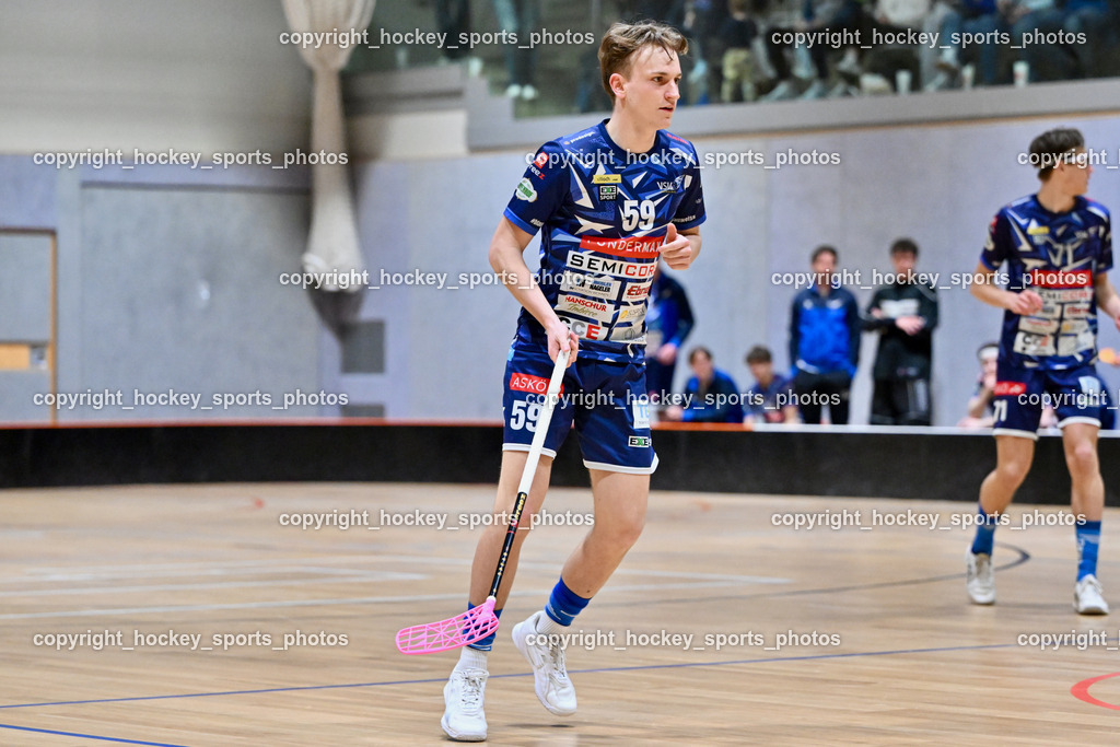 KAC Floorball vs. VSV Unihockey | #59 Nino Forelli VSV Unihockey, KAC Floorball vs. VSV Unihockey, KAC Floorball vs. VSV Unihockey am 21.03.2026 in Klagenfurt (Ballspielhalle Waidmannsdorf), Austria, (Photo by Bernd Stefan)