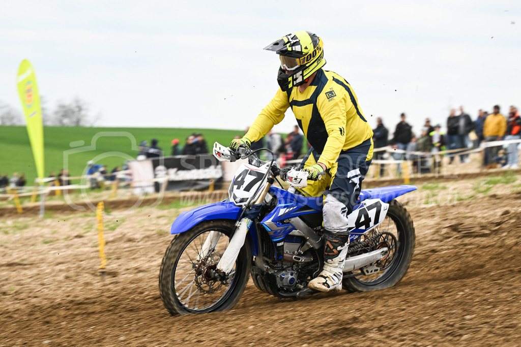 Motocross Schlatt bei Winterthur - 30. April 2023 | #47 Staehli Marcel aus Rumlikon (CH) auf Yamaha in der Kategorie Senioren am Motocross Schlatt bei Winterthur, 30. April 2023. 
Instagram: @mx_schlatt | @mc_wila | @sam_schweiz
Bild: Sportfotografie Markus Aeschimann | www.markus-aeschimann.ch - Realisiert mit Pictrs.com