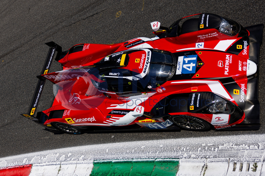 Trainproduction-20230708-0143 | MONZA,ITALY,08.Jul.23 - MOTORSPORTS - WEC, FIA World Endurance Championships, 6h of Monza, Autodromo Monza. Image shows Rui Andrade (ANG), Louis Deletraz (SUI) and Robert Kubica (POL/ Team WRT). Photo: Trainproduction / Matthias Trinkl