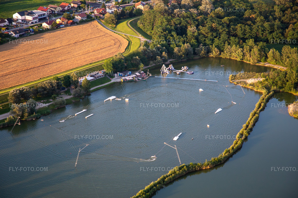 Aerial view: Waterpark Dooplek in the district Zgornji Duplek in Duplek in the state Slovenia, Slovenia.Photo: IMG_137401.jpg taken on 07/08/2023 by Werner Riehm/FLY-FOTO.comResolution of the original: 5472 x 3648 px