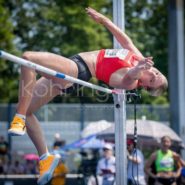 Multisport Event; Ratingen, 27.06.2026 | RATINGEN, GERMANY - JUNE 27, 2026 : Marie Dehning (GER / Germany) competing during heptathlon’s high jump the Multisport Event at Stadion Ratingen on June 27, 2026 in Ratingen, Germany.