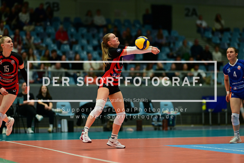 Volleyball I Frauen I Saison 2025-2026 I Bundesliga I Hauptrunde I ETV Hamburger Volksbank Volleys - VfB 91 Suhl I 112138 | Der Sportfotograf. - Realized with Pictrs.com