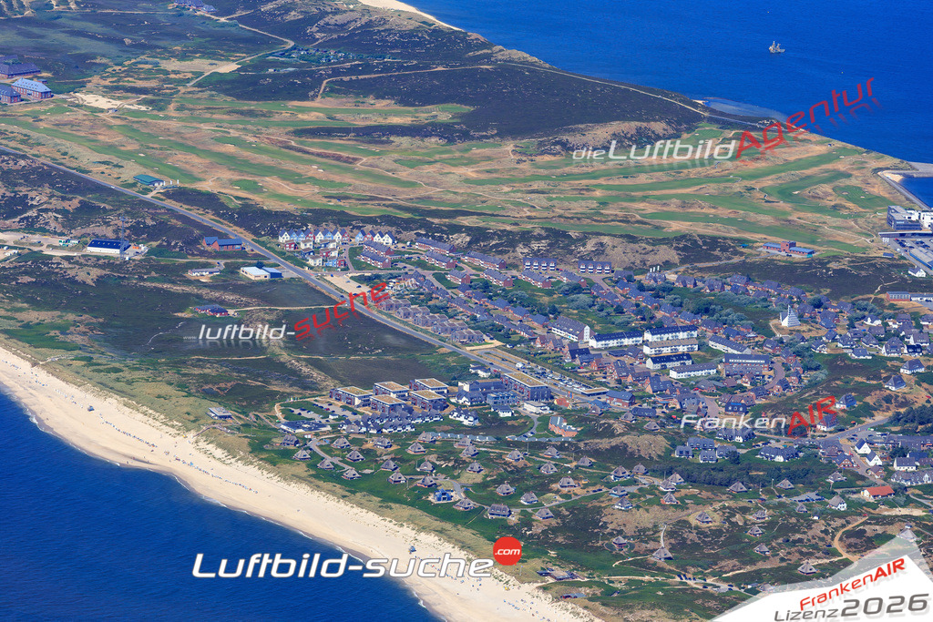 Die Luftbildaufnahme Hoernum - Sylt wurde 2018 mittels Flugzeug (keine Drohne) erstellt. Perfekte Schärfe und Druck- Auflösung- Garantiert!