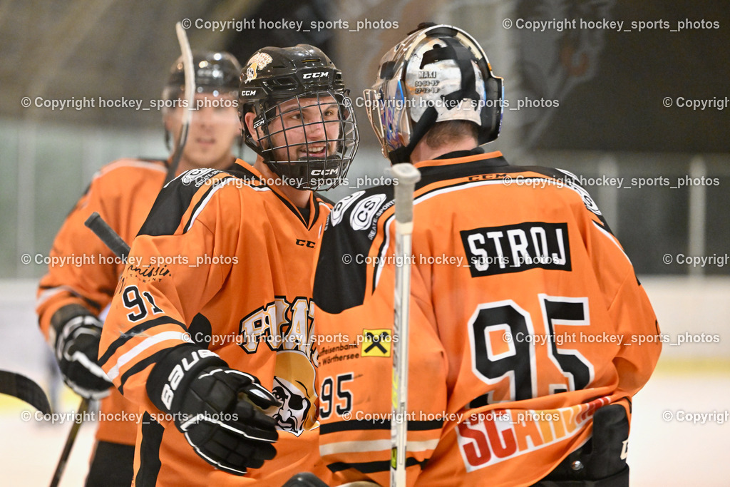 USC Velden vs. ESC Steindorf 9.1.2023 | #91 Bergmann Jonathan, #95 Stroj Thomas