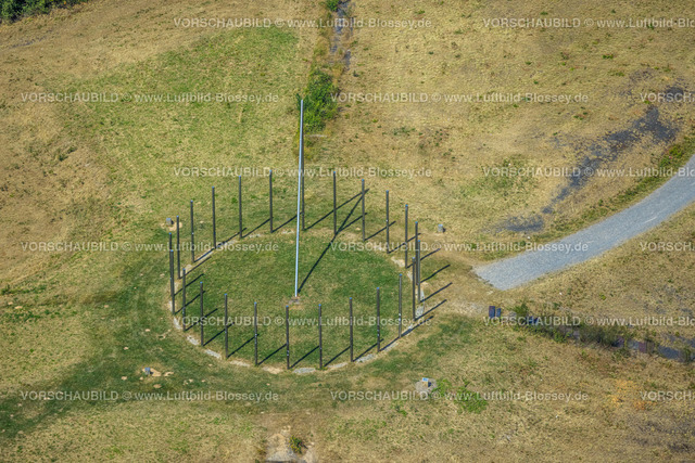 Castrop-Rauxel220707057 | Luftbild, Sonnenuhr Schweriner Halde, Rauxel, Castrop-Rauxel, Ruhrgebiet, Nordrhein-Westfalen, Deutschland