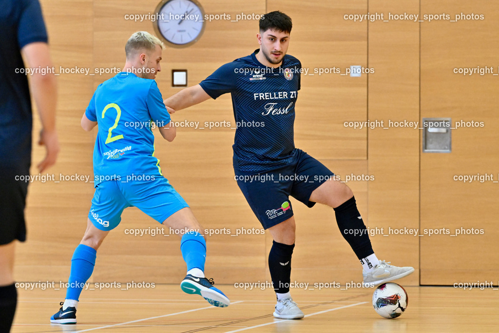 LPSV-Kärnten vs. FUTSAL versli.at Klagenfurt | #4 Ivan Krnjic LPSV-Kärnten, #2 Irnes Skoric versli.at Klagenfurt, LPSV-Kärnten vs. FUTSAL versli.at Klagenfurt, LPSV-Kärnten vs. FUTSAL versli.at Klagenfurt am 01.02.2026 in Villach (Ballspielhalle St. Martin), Austria, (Photo by Bernd Stefan)