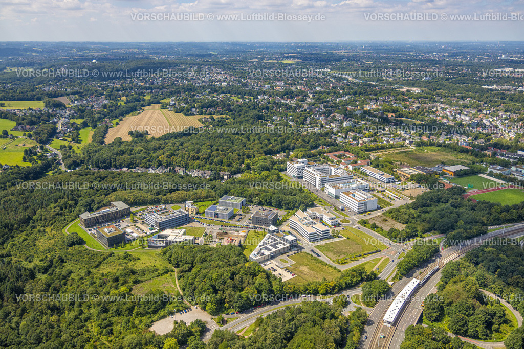 Bochum230801991 | Luftbild, Gesundheitscampus und Hochschule für Gesundheit, an der RUB Ruhr-Universität Bochum, Querenburg, Bochum, Ruhrgebiet, Nordrhein-Westfalen, Deutschland