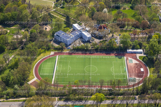 Herne230403038Ost | Luftbild, Stadtgarten mit Parkhotel, Sportplatz Schäferstraße 1, Herne-Mitte, Herne, Ruhrgebiet, Nordrhein-Westfalen, Deutschland