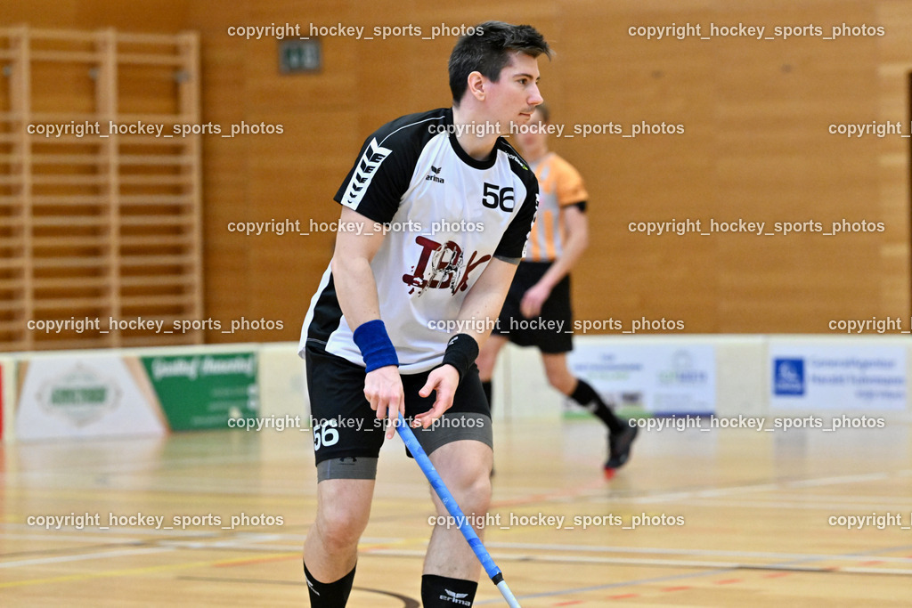 VSV Unihockey vs. IBK CARTOON HEROES | #56 Balázs Német IBK CARTOON HEROES, VSV Unihockey vs. IBK CARTOON HEROES, VSV Unihockey vs. IBK CARTOON HEROES am 22.02.2025 in Villach (Ballspielhalle St. Martin), Austria, (Photo by Bernd Stefan)