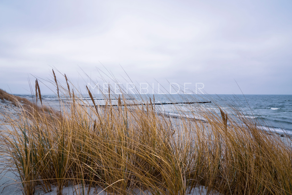Ostseebild mit leichter Düne | Gestalten Sie Ihr Zuhause mit einzigartigen Bildern von Ostsee u. Nordsee – als Leinwandbild, Acryl, Alu-Dibond oder FineArt Hahnemühle, individuell anpassbar.