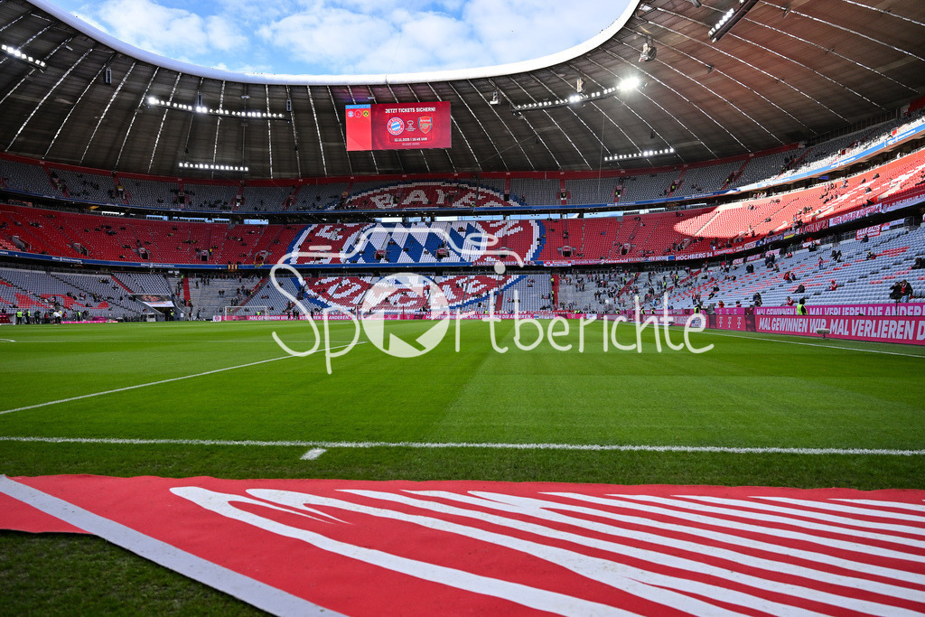 FC Bayern München - Borussia Dortmund | MUNICH, GERMANY - OCTOBER 18: the allianz arena before the bundesliga match between FC Bayern Munich vs. Borussia Dortmund on matchday 7 at Allianz Arena on October 18, 2025 in Munich, Germany / DFL REGULATIONS PROHIBIT ANY USE OF PHOTOGRAPHS AS IMAGE SEQUENCES AND/OR QUASI-VIDEO