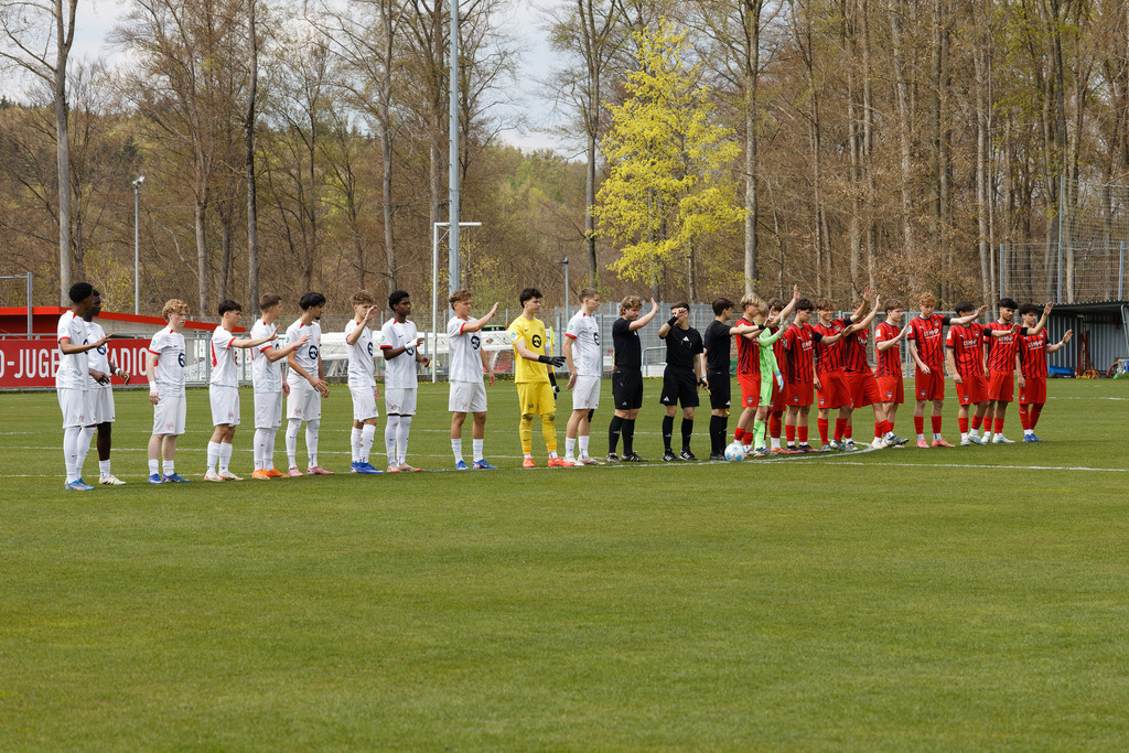 FCHOFK_260418_6 | 1.FC Heidenheim 1846 vs. Offenbacher Kickers, Fußball, U17, B-Junioren, NWL, U17-DFB-Nachwusliga, 2025/2026, 10. Spieltag, 18.04.2026 in Heidenheim, Walter-Birkhold-Jugendstadion (Foto: Michael Bulling) - Realisiert mit Pictrs.com