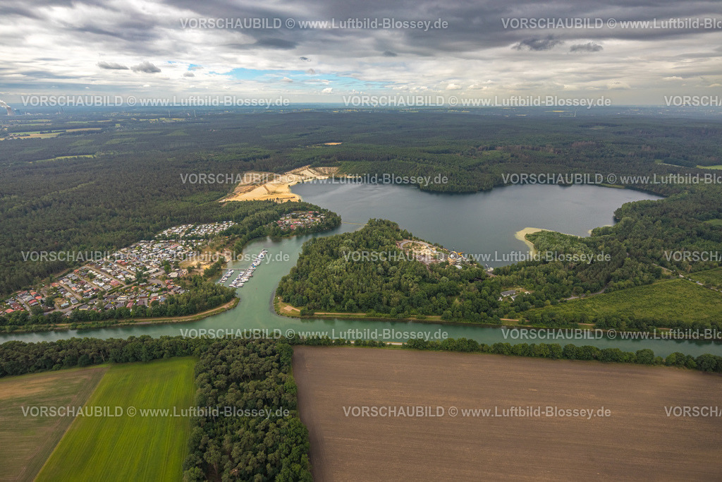 Haltern220602441 | Luftbild, Freizeitpark Flaesheim Campingplatz mit Marina Flaesheim am Baggerloch Flaesheim, Flaesheim, Haltern am See, Ruhrgebiet, Nordrhein-Westfalen, Deutschland