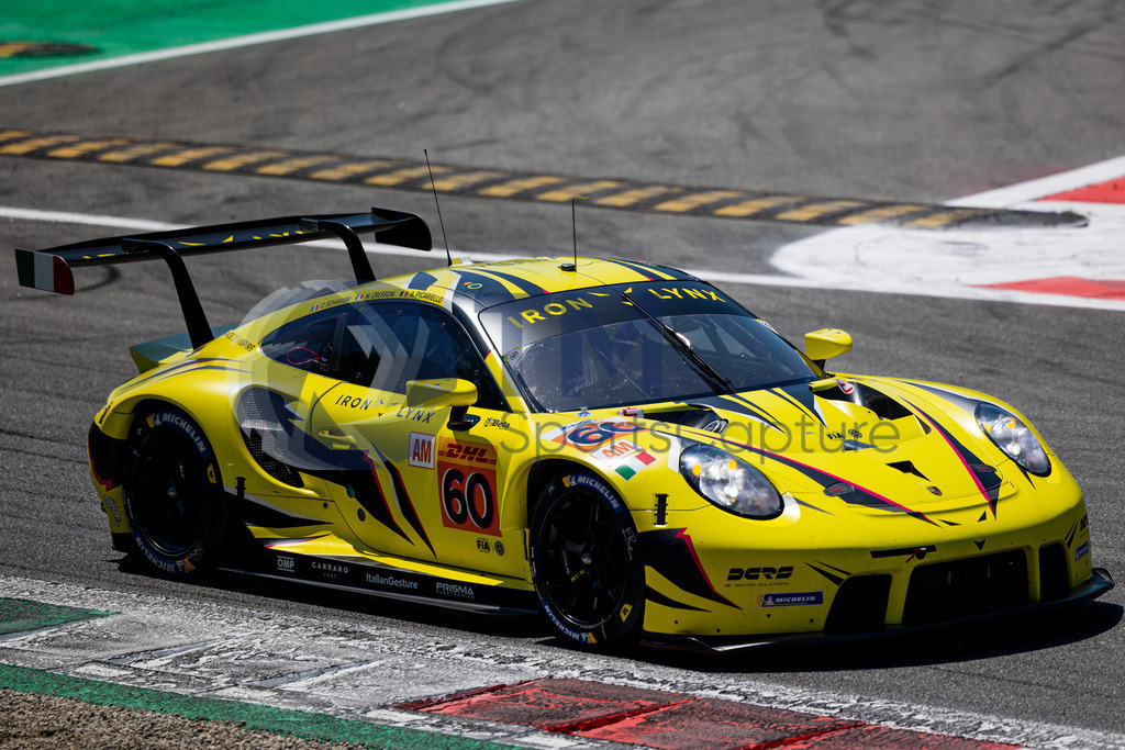 Trainproduction-20230709-0007 | MONZA,ITALY,09.Jul.23 - MOTORSPORTS - WEC, FIA World Endurance Championships, 6h of Monza, Autodromo Monza. Image shows Claudio Schiavoni (ITA), Matteo Cressoni (ITA) and Alessio Picariello (BEL/ Iron Lynx). Photo: Trainproduction / Matthias Trinkl