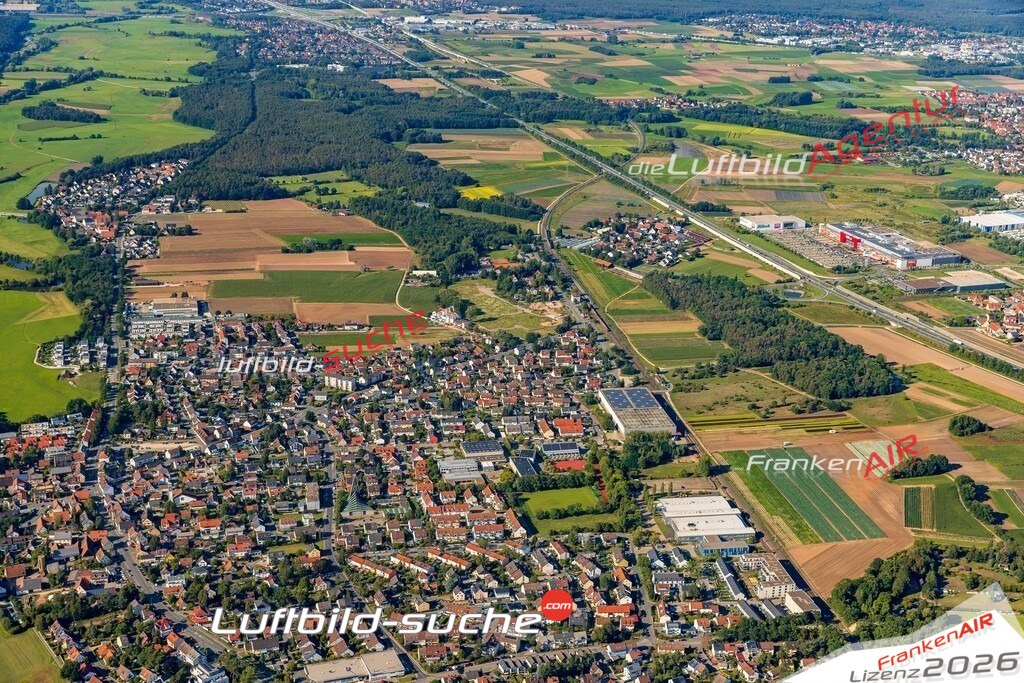 Klassische Luftaufnahme ohne Drohne zeigt:Stadeln bei Fürth - Die Luftbildaufnahme wurde 2025 vom UL-Flugzeug heraus erstellt ( keine Drohne ) - Hochauflösende Luftaufnahme -Nicht vergleichbar mit Google Maps oder Satelittenbilder- Die Geschenkidee !Mit Lizenz und Bildrechte bestellbar