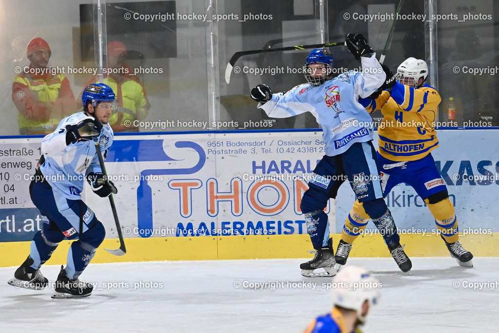  ESC Steindorf vs. EHC Althofen 2.3.2023 | #28 Bacher Stefan, #69 Kreuzer Philipp, #72 Seifried Sandro