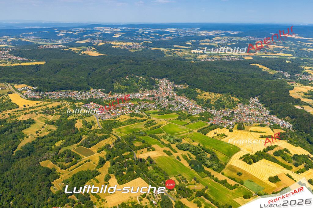 Das Luftbild zeigt :  Glattbach - Die Luftaufnahme wurde 2023 vom UL-Flugzeug aus erstellt ( keine Drohne ) - Hochauflösende Luftaufnahme - Für grossformatige Ausdrucke geeignet. Die Geschenkidee !Mit Lizenz und Bildrechte bestellbar