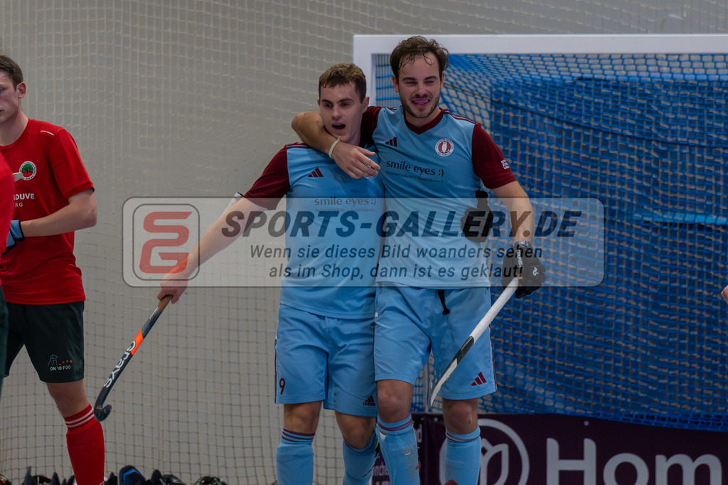 SFE_20260131_0187 | Mönchengladbach, Deutschland, 31.01.26: Hallenhockey 1. Bundesliga Herren Playoff zwischen Crefelder HTC - UHC Hamburg im GHTC Halle am 31.01.2026 in Mönchengladbach, Deutschland. (Foto von Stephan Fehrmann)Mönchengladbach, Germany, 31.01.26: Hallenhockey 1. Bundesliga Herren Playoff between Crefelder HTC - UHC Hamburg in GHTC Halle at 31.01.2026 in Mönchengladbach, Deutschland. (Foto from Stephan Fehrmann)