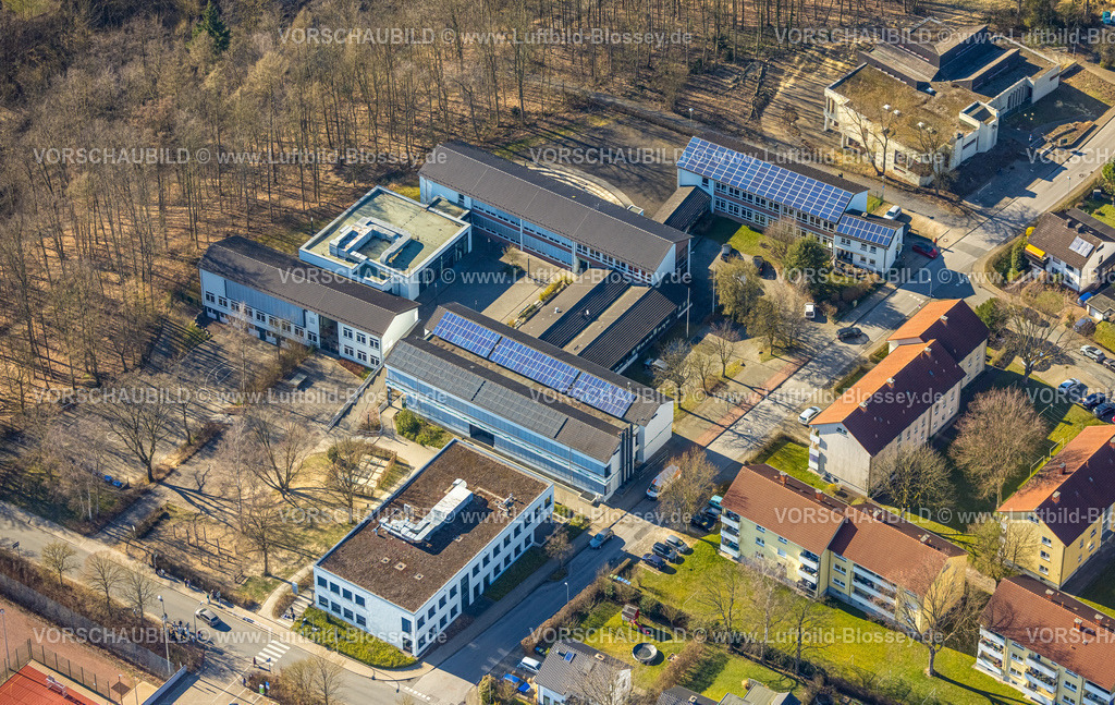 Wickede250305764 | Luftbild, Sekundarschule Wickede, Wickede, Soester Börde, Nordrhein-Westfalen, Deutschland