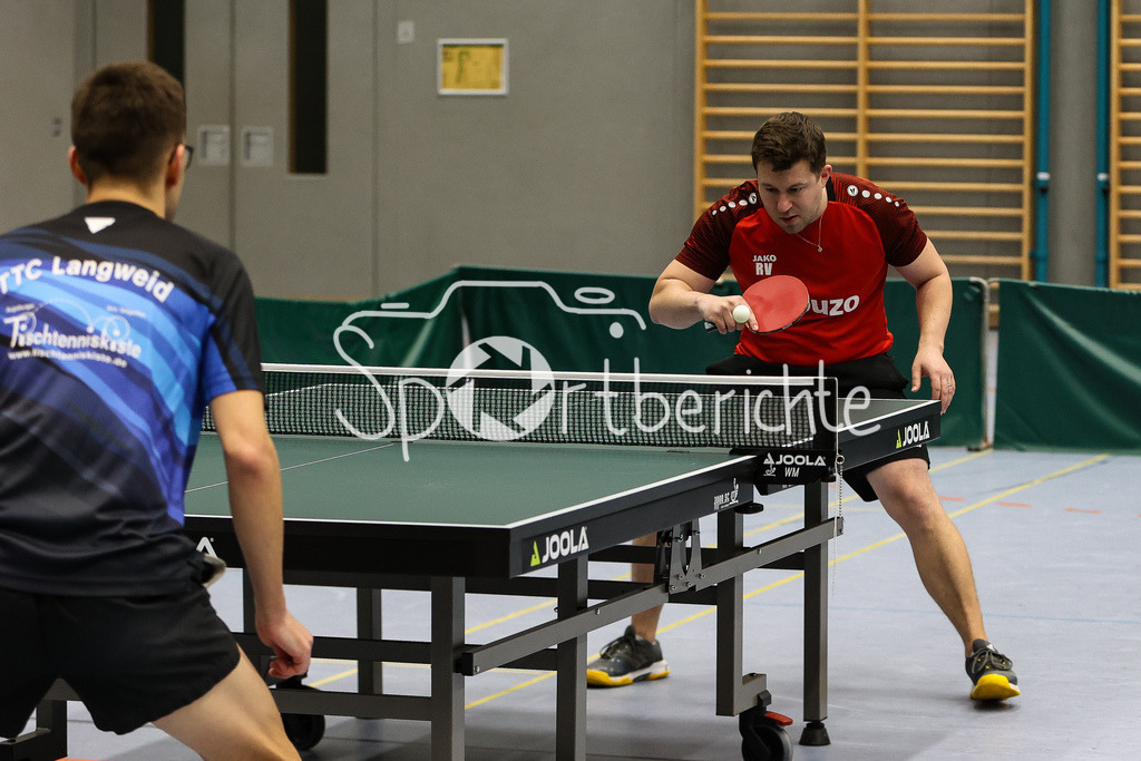 TSV 1868 Aichach - TTC Langweid | Ralph VALERIUS (TSV); Marco BRÖLL (TTC)