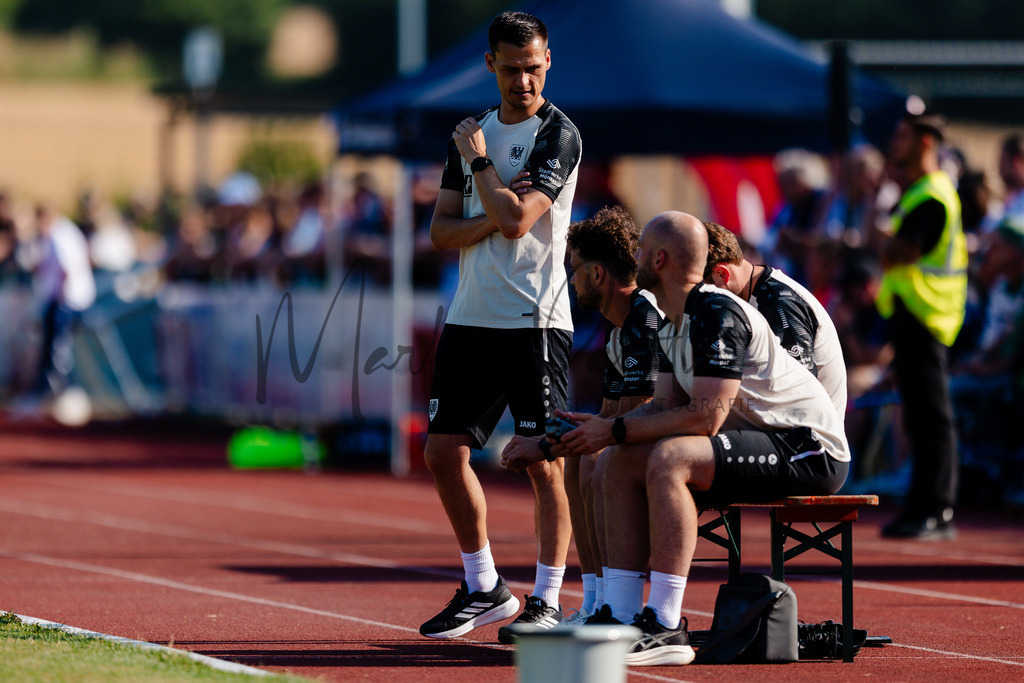 Testspiel, Saison 2026/27: SC Preußen Münster - Kickers Emden | Billerbeck, 10.07.2026: Testspiel, SC Preußen Münster gegen Kickers Emden auf der Anlage des DJK Billerbeck in Billerbeck. Foto: sportfotografie.ms | Markus Paletta - Realisiert mit Pictrs.com