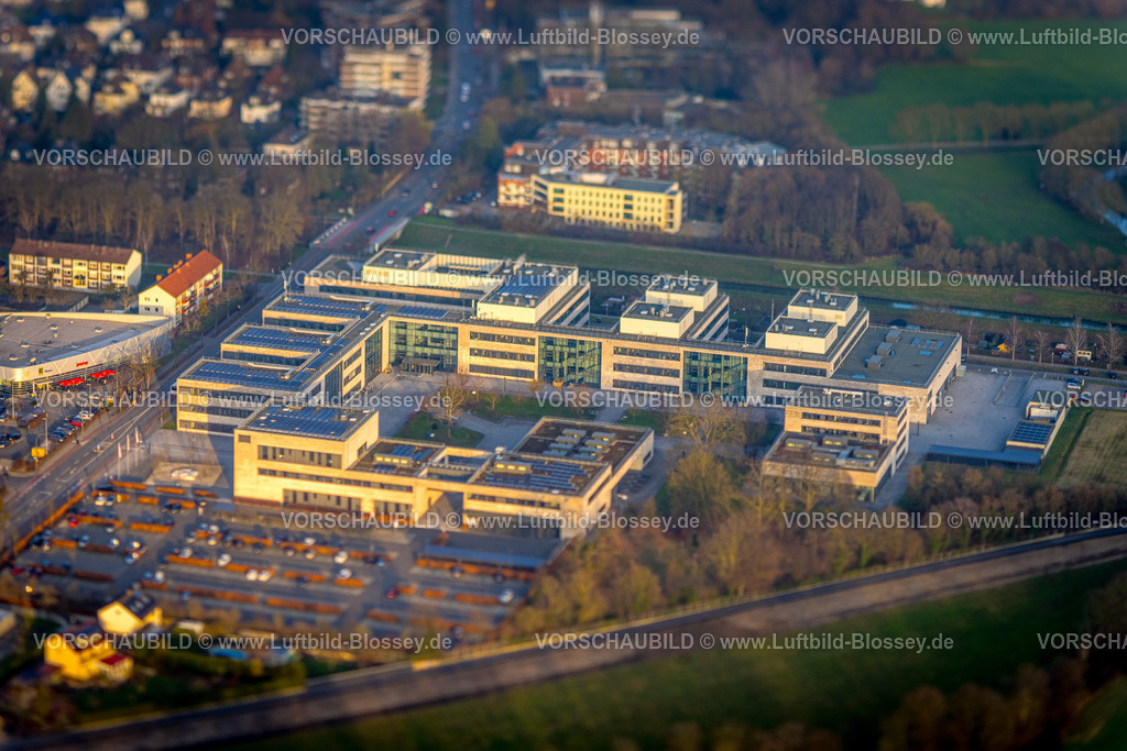 Hamm241201434 | ACHTUNG Fotos mit durch Tilttechnik objektivseits erzeugter partieller Unschärfe, Luftbild, Hochschule Hamm-Lippstadt HSHL, Mitte, Hamm, Ruhrgebiet, Nordrhein-Westfalen, Deutschland