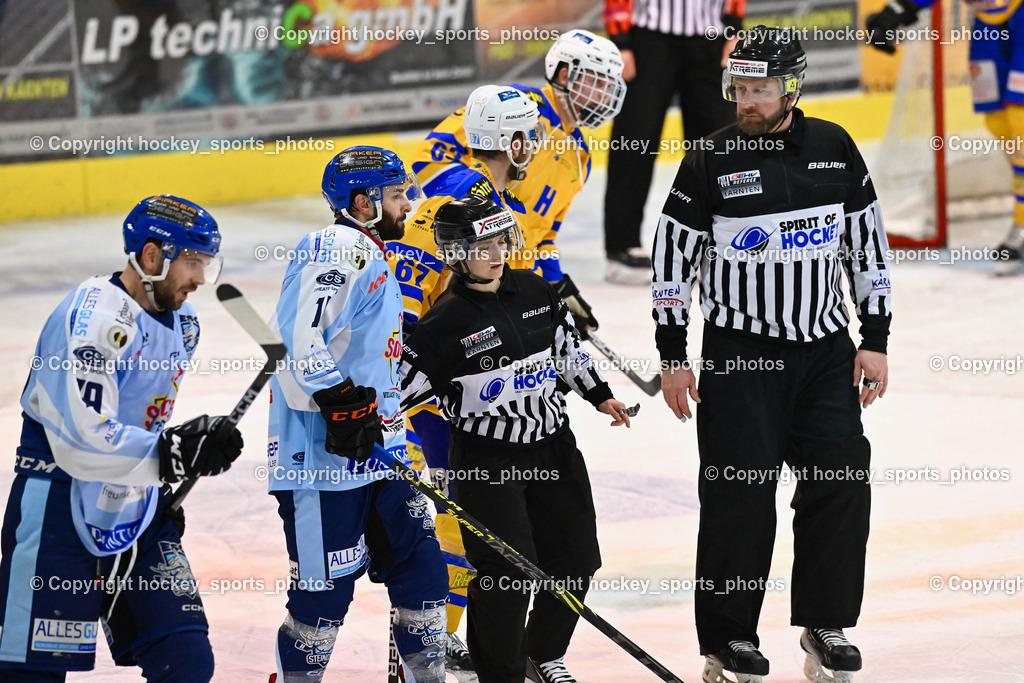 ESC Steindorf vs. EHC Althofen 22.2.2023 | #15 Gasser Daniel, Klemm Anja, Maurer Anthony, Referees