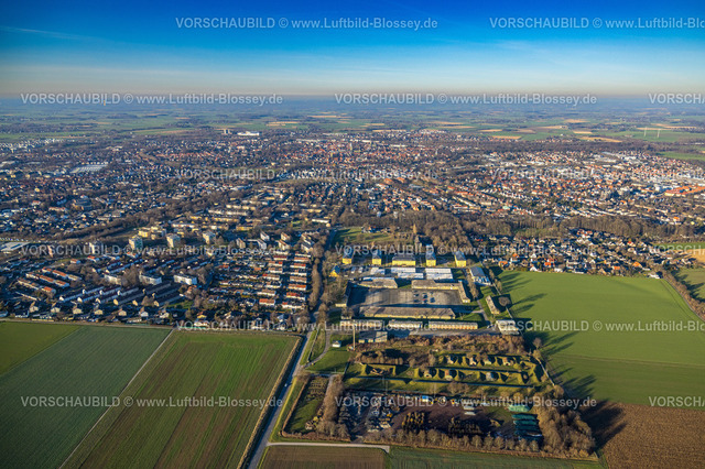 Soest230206113 | Luftbild, ehemalige Kanaal van Wessem Kaserne, Wohnanlage und Flüchtlingsunterkunft, Soest, Soester Boerde, Nordrhein-Westfalen, Deutschland