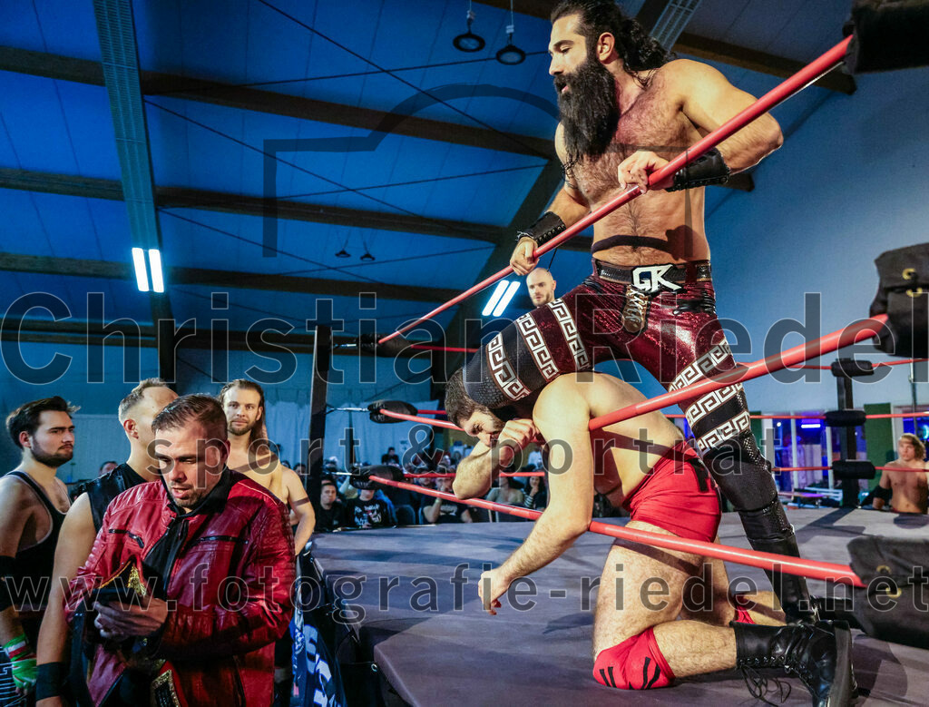 2023-11-11_110_Erding_Wrestlingshow | Erding, Deutschland, 11.11.2023:
Wrestling, Saison 2023, EWS Wrestling ERDING

Foto: Christian Riedel / fotografie-riedel.net