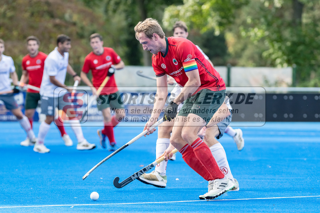 HK_20230930_104787 | 1.Bundesliga Herren Crefelder HTC - Club an der Alster am 30.9.2023 CHTC, Krefeld , Niklas Wellen ( Crefelder HTC 10 )