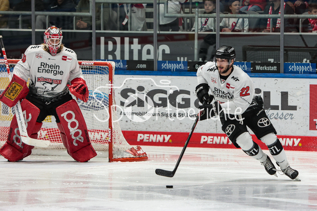Augsburger Panther - Koelner Haie  | Maximilian GLOETZL (KEC #22) am Puck