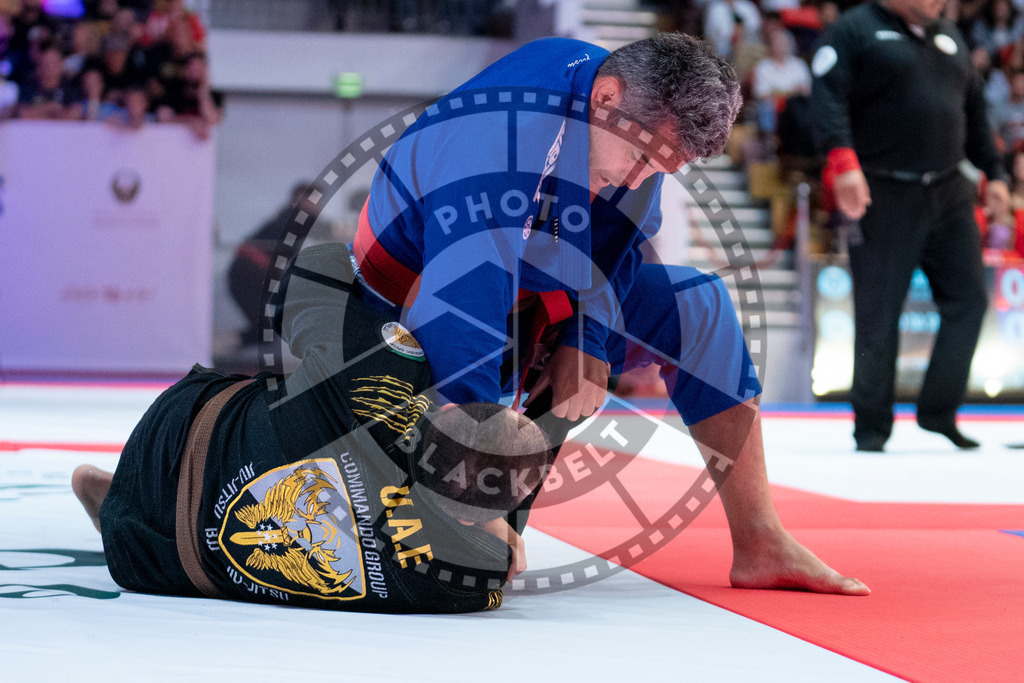 20231107PBB5120 | Fighters compete during the AJP World Master Championship in the Mubadala Arena in Abu Dhabi, Arab United Emirates, on November 7, 2023.
