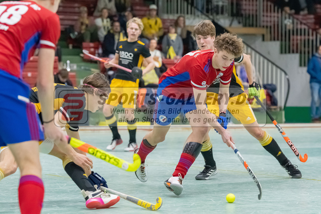 HK_20230305_105915 | Deutsche Meisterschaft MU16 1/2 Finale Mannheimer HC - Harvestehuder THC am 5.3.2023 RWK, Köln ,