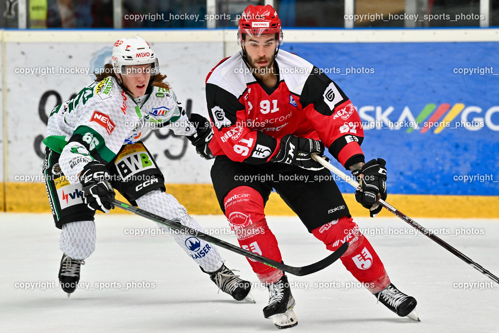 HDD Jesenice vs. EC Bregenzerwald 30.9.2022 | #66 Metzler Manuel, #91 Jezovsek Zan