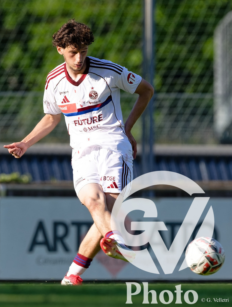 Lancy FC  v Servette FC M-21  - 1ere ligue Classic  | Geneva, Switzerland - April 25 : during the 1ere ligue Classic  match between Lancy FC  and Servette FC M-21  at Stade de Marignac on April 25 , 2026 in Geneva, Switzerland.