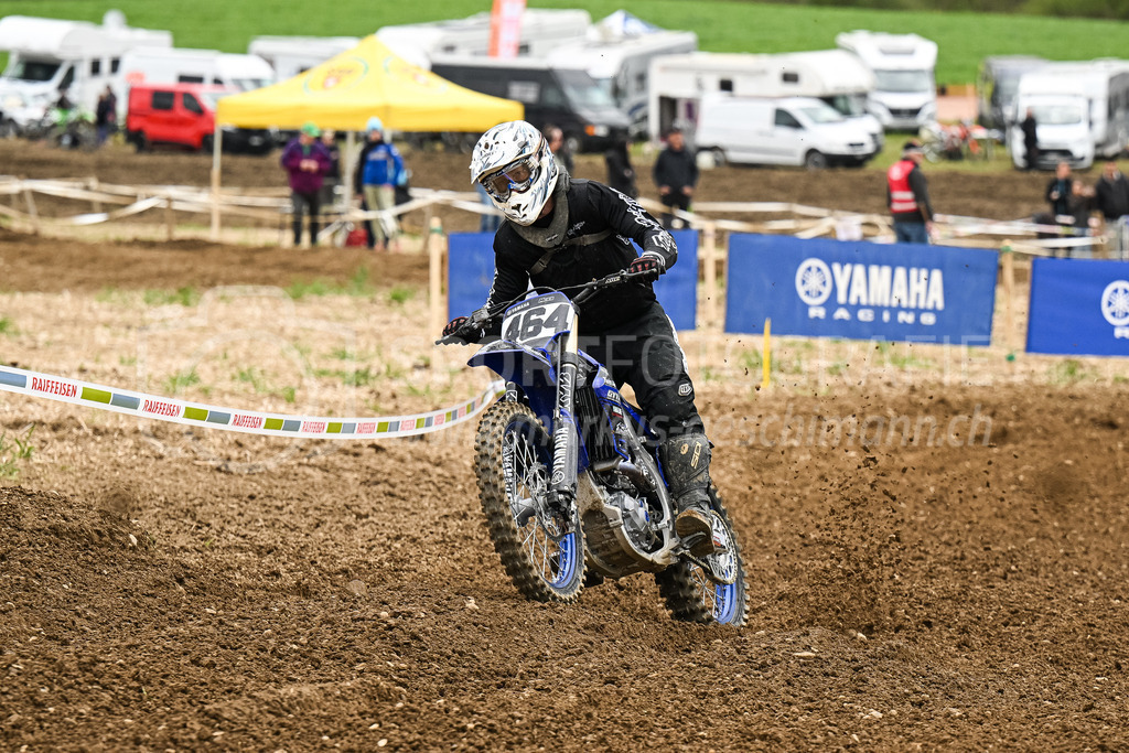 Motocross Schlatt bei Winterthur - 30. April 2023 | #464 Meier Adrian aus Rueti (CH) auf Yamaha in der Kategorie Senioren am Motocross Schlatt bei Winterthur, 30. April 2023. 
Instagram: @mx_schlatt | @mc_wila | @sam_schweiz
Bild: Sportfotografie Markus Aeschimann | www.markus-aeschimann.ch - Realisiert mit Pictrs.com