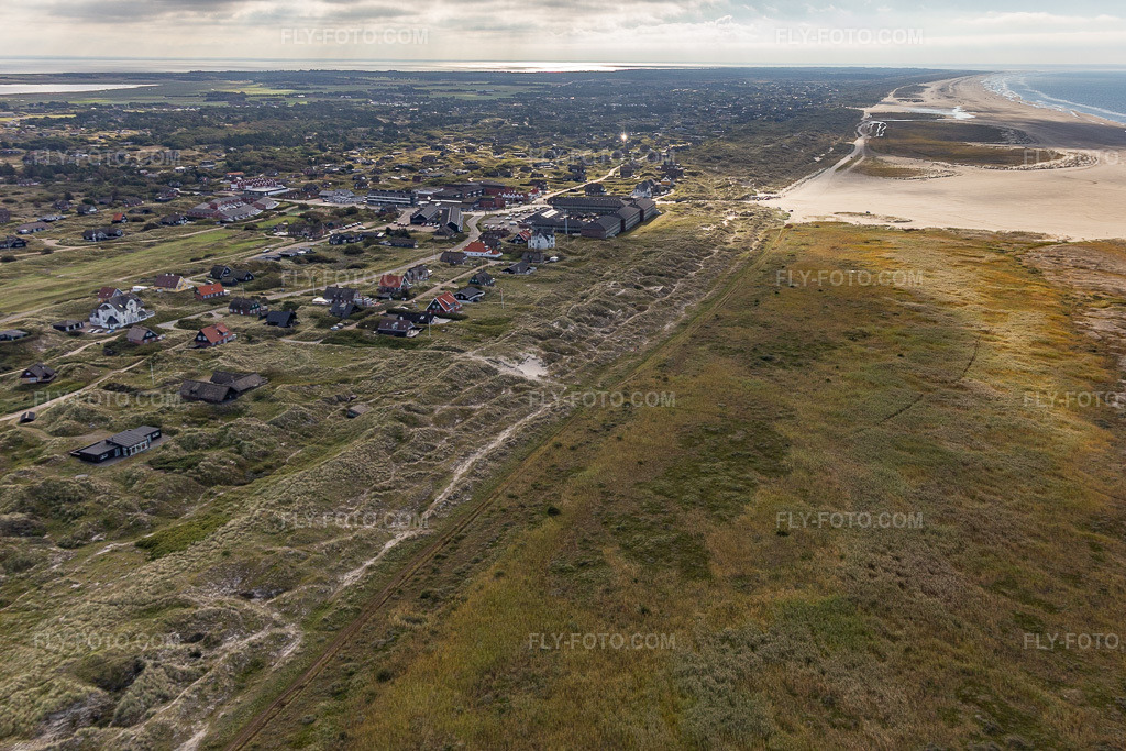 Aerial view: View of the town in Fanø in the state South Denmark, Denmark.Photo: IMG_118603.jpg taken on 09/21/2019 by Werner Riehm/FLY-FOTO.comResolution of the original: 4422 x 2948 px