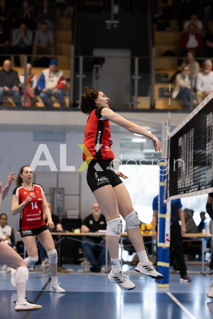 Volleyball I Frauen I Saison 2025-2026 I Volleyball NLA | Women I 1/4 Finals I  BIWI VFM - VC Kanti Schaffhausen I 01.03.2026 | 5 Wanda Herzog (CH) (VC Kanti Schaffhausen) - Mitte - Realisiert mit Pictrs.com