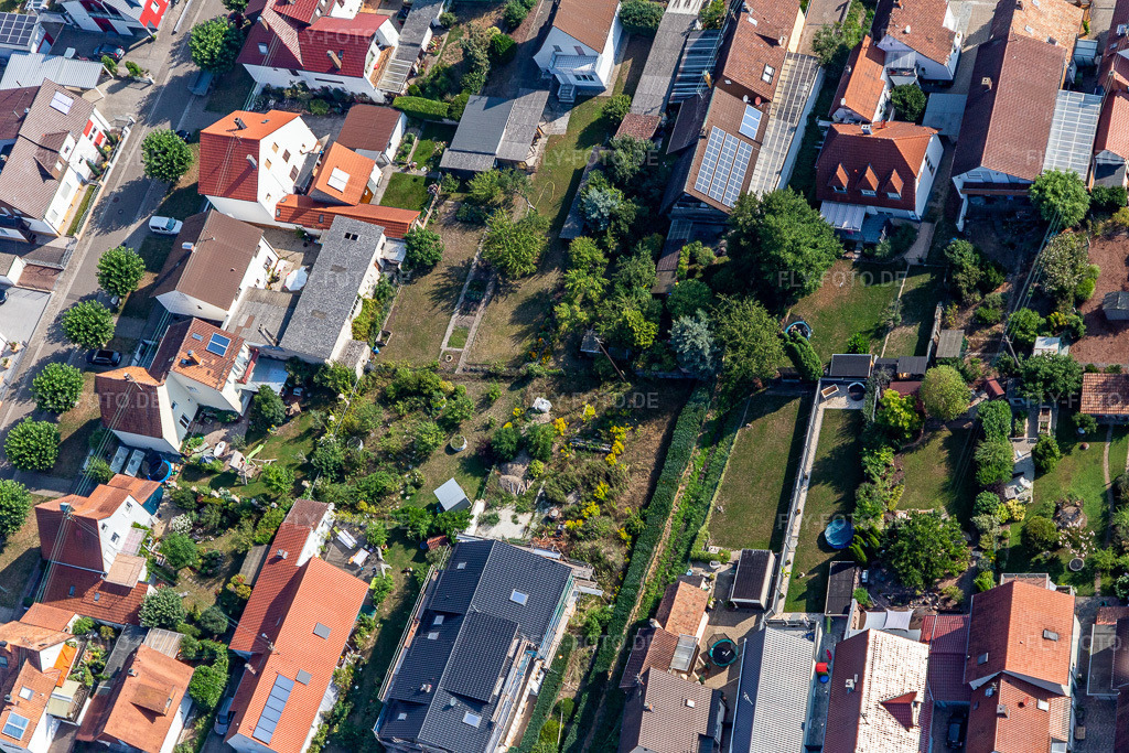 Luftbild: Siedlung in Kandel im Bundesland Rheinland-Pfalz in Deutschland. Foto: IMG_117356.jpg vom 25.08.2019 durch Werner Riehm/FLY-FOTO.de
