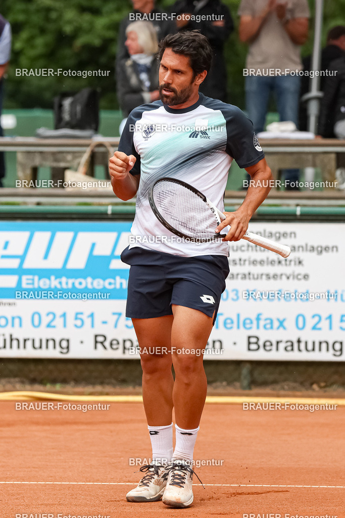 HTC Blau-Weiß Krefeld - LTTC Rot-Weiß Berlin  | Krefeld, Deutschland 21.07.2023, Federico Gaio (HTC Blau-Weiß Krefeld) gegen Alvaro Lopez San Martin (LTTC Rot-Weiss Berlin) ,

bei der 2. Tennis Bundesliga Nord Begegnung zwischen HTC Blau-Weiß Krefeld und LTTC Rot-Weiß Berlin am 21.07.2023 in Krefeld.

(Foto: BRAUER-Fotoagentur)
 
