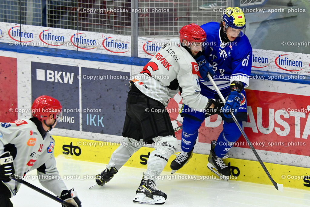 EC IDM Wärmepumpen VSV vs. HDD Jesenice | #6 SLIBAR Ozbe HDD Jesenice, #81 RICHTER Marco EC VSV, EC IDM Wärmepumpen VSV vs. HDD Jesenice, EC IDM Wärmepumpen VSV vs. HDD Jesenice am 08.09.2024 in Villach (Stadthalle Villach), Austria, (Photo by Bernd Stefan)