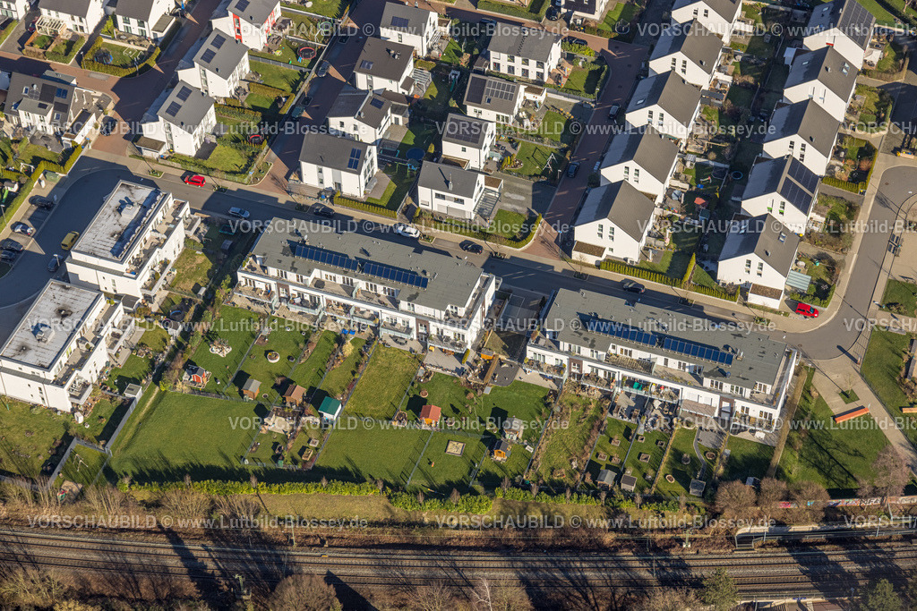 Essen230200827 | Luftbild, Neubau Wohnsiedlung Mariannenbahn, Horst, Essen, Ruhrgebiet, Nordrhein-Westfalen, Deutschland