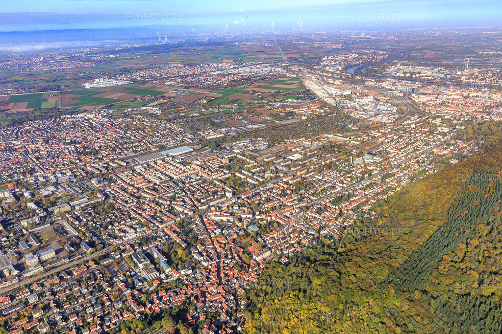 Luftbild: Ortsansicht von Südosten im Ortsteil Rohrbach in Heidelberg im Bundesland Baden-Württemberg in Deutschland. Foto: IMG_104147.jpg vom 31.10.2017 durch Werner Riehm/FLY-FOTO.de