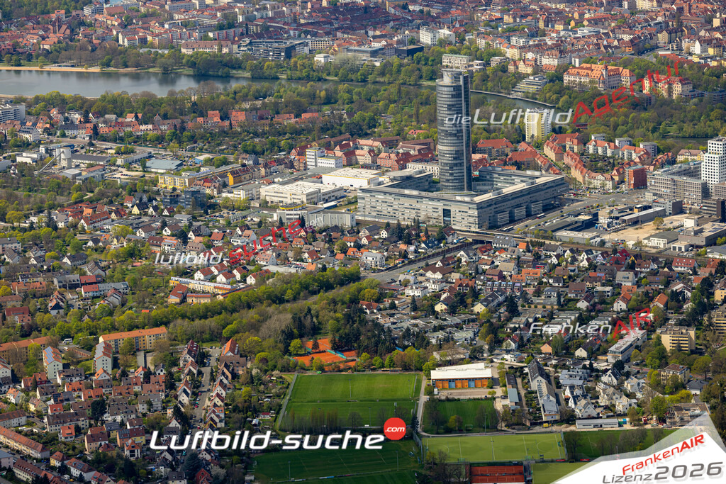 Das Luftbild zeigt Cheruskerstrasse Nürnberg - Die Luftaufnahme wurde 2023 vom UL-Flugzeug aus erstellt ( keine Drohne ) - Hochauflösende Luftaufnahme - Für grossformatige Ausdrucke geeignet. Die Geschenkidee !Mit Lizenz und Bildrechte bestellbar