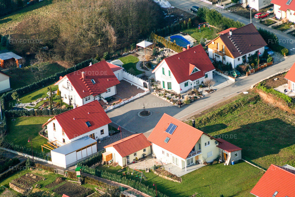 Luftbild: Littenheimer Ring im Ortsteil Kleinsteinfeld in Niederotterbach im Bundesland Rheinland-Pfalz in Deutschland. Foto: IMG_0644.jpg vom 08.01.2006 durch Werner Riehm/FLY-FOTO.de