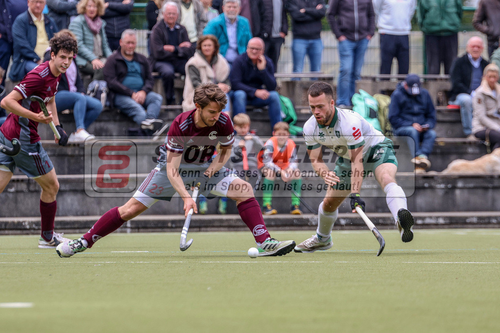 MJ_2023-05-20-HTCU-MSC-70 | Nicolas Kühne (Münchner SC #23) &amp; Nick Werner (Uhlenhorst Mülheim #24), Uhlenhorst Mülheim - Münchner SC am 1.10.2022 im Waldstadion, Mülheim a. d. Ruhr