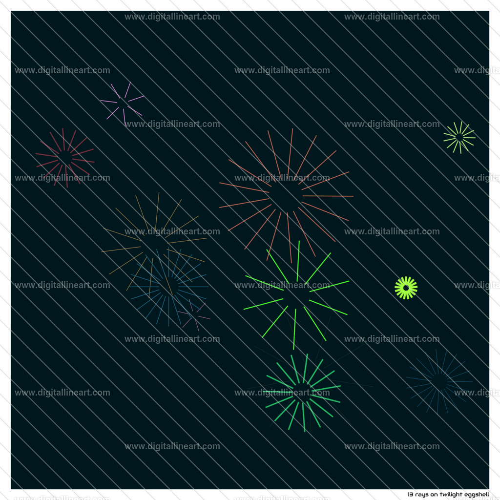 13-rays-twilight-eggshell | digitallineart - Realisiert mit Pictrs.com