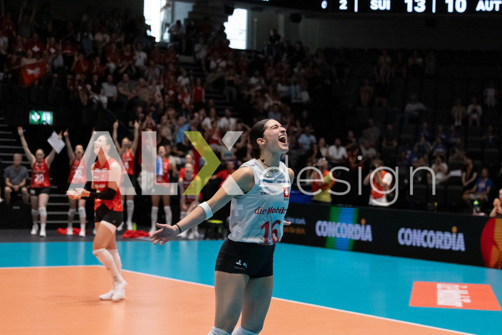 Austria v Switzerland - CEV European League Women | KRIENS, SWITZERLAND - JUNE 14: FABIANA MOTTIS of Switzerland during the CEV European League match between Austria and Switzerland at Pilatus Arena on June 14, 2026 in Kriens, Switzerland. - Realisiert mit Pictrs.com
